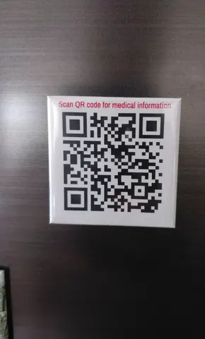 Medical Alert Fridge Magnet 5cm x 5cm